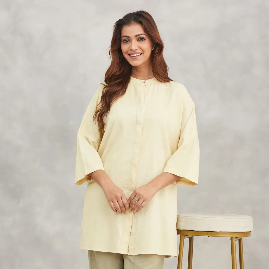 Creme Short Kurta